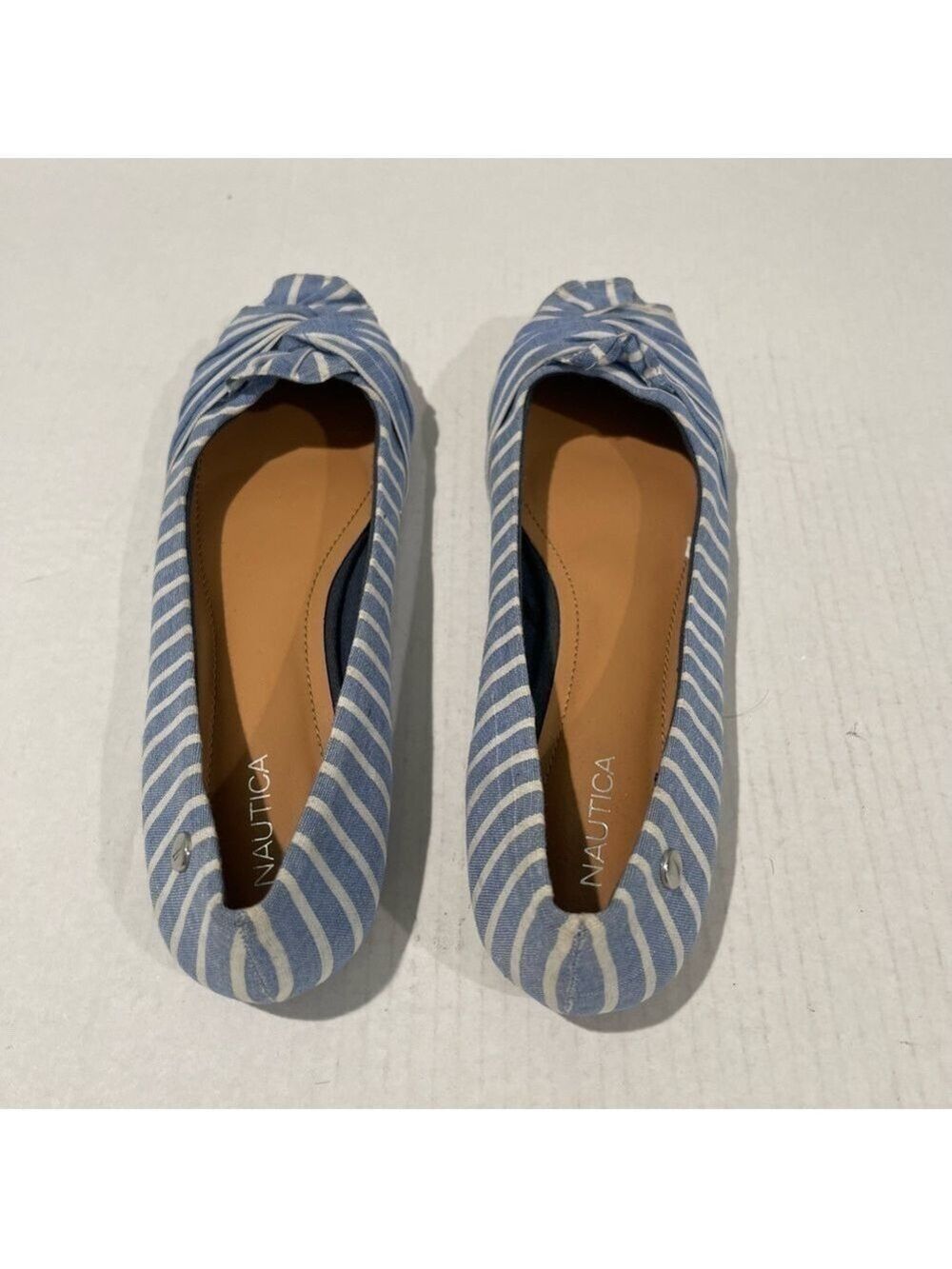 Women’s Nautica Blue & White Stripe Lightweight Flats Size 9 US! - Picture 7 of 10